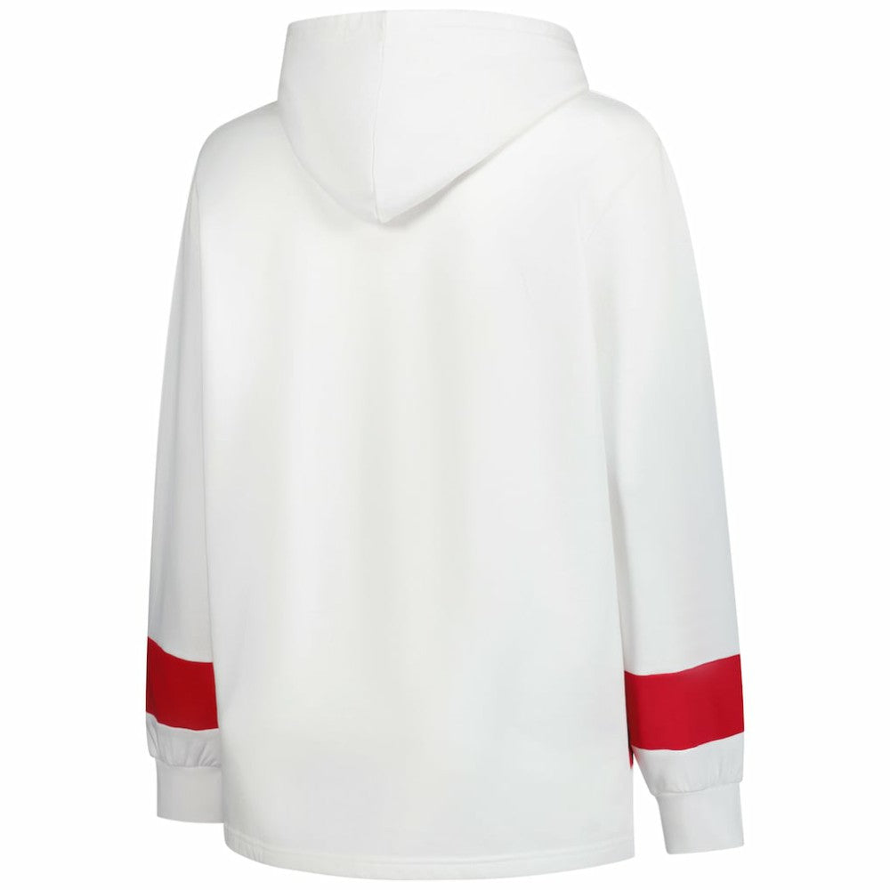 Detroit Red Wings Profile Women's Plus Size Hoodie - White Hoodies