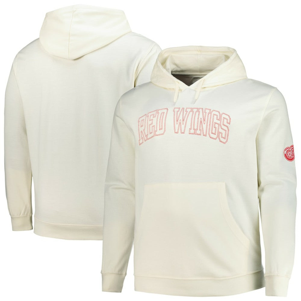 Detroit Red Wings Fanatics Big &Tall Stitch Hoodie - Cream Hoodies
