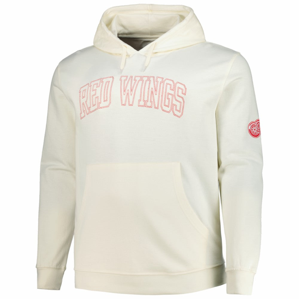Detroit Red Wings Fanatics Big &Tall Stitch Hoodie - Cream Hoodies