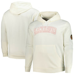 Chicago Blackhawks Fanatics Big &Tall Stitch Hoodie - Cream Hoodies