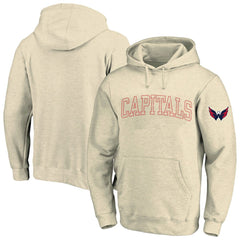 Washington Capitals Fanatics Big &Tall Stitch Hoodie - Cream Hoodies
