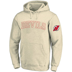 New Jersey Devils Fanatics Big &Tall Stitch Hoodie - Cream Jerseys
