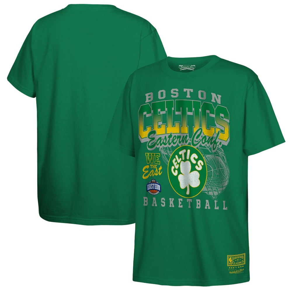 Boston Celtics Youth 2025 NBA Playoffs Retro Monumental T-Shirt - Kelly Green sale