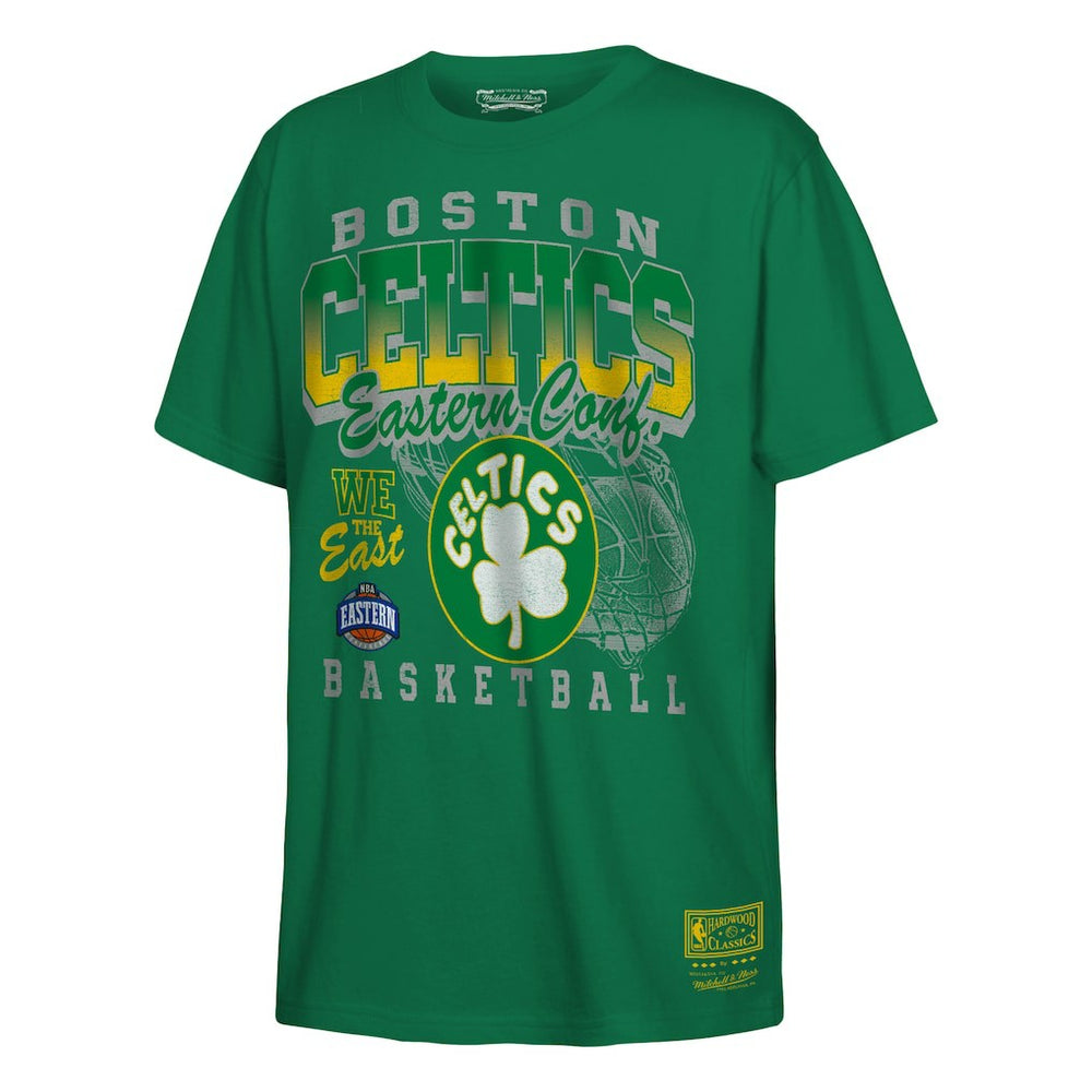 Boston Celtics Youth 2025 NBA Playoffs Retro Monumental T-Shirt - Kelly Green sale