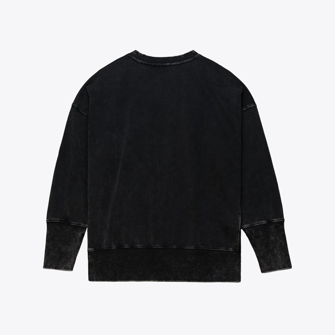 New York Jets Women's Delineate Mineral Wash Crewneck Sweatshirt - Black cheap