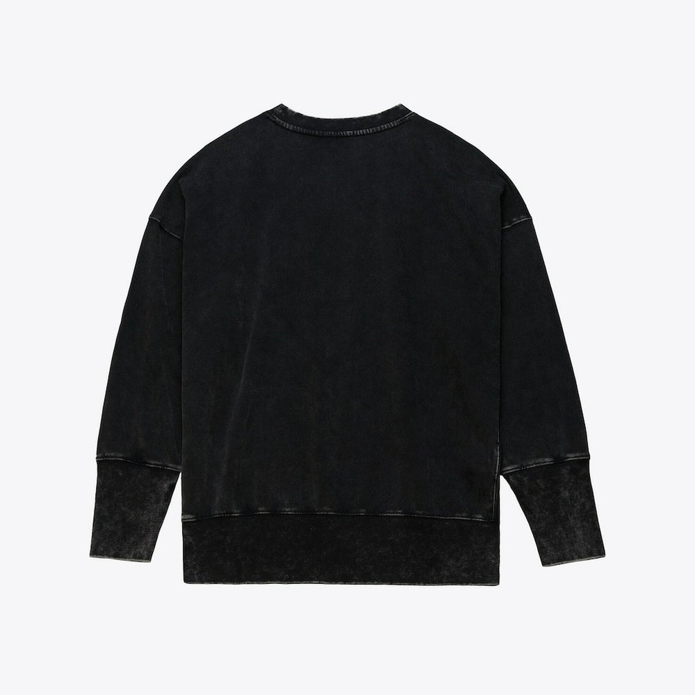 Buffalo Bills Women's Delineate Mineral Wash Crewneck Sweatshirt - Black sale