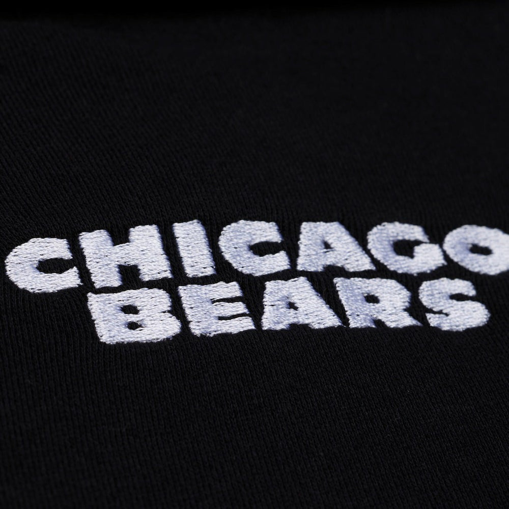 Chicago Bears Women's Cropped Long Sleeve Rugby Polo - Black for sale