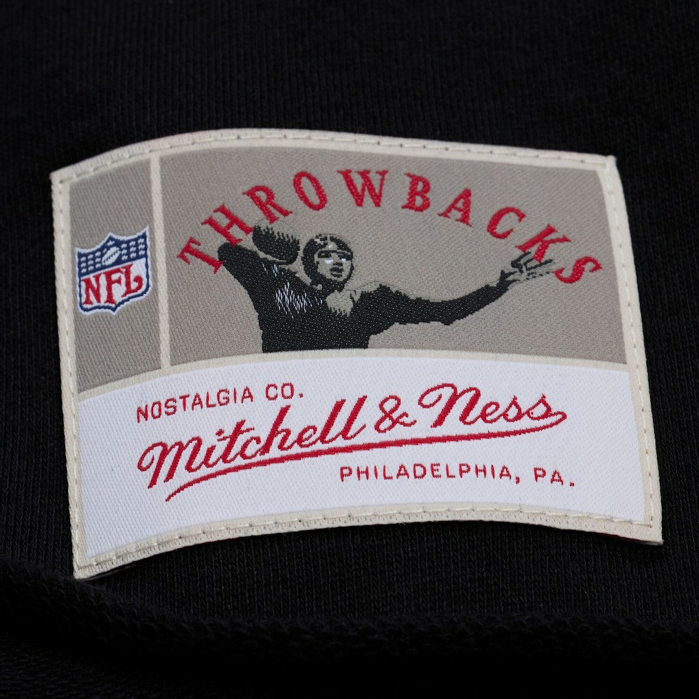 New England Patriots Women's Throwback Cropped Long Sleeve Rugby Polo - Black for sale
