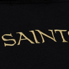 New Orleans Saints Women's Cropped Long Sleeve Rugby Polo - Black sale