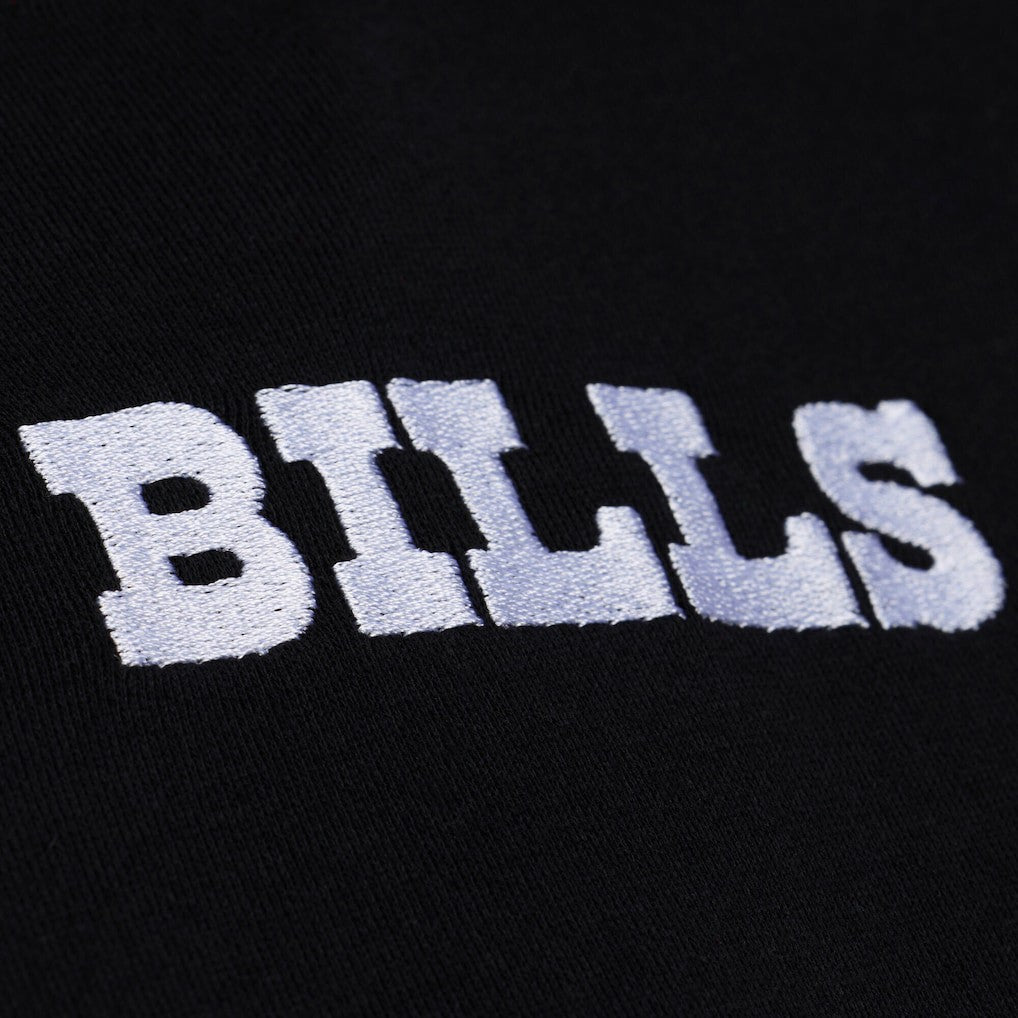 Buffalo Bills Women's Throwback Cropped Long Sleeve Rugby Polo - Black cheap