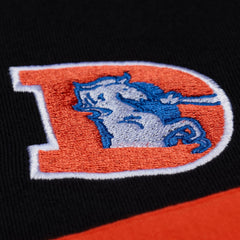 Denver Broncos Women's Throwback Cropped Long Sleeve Rugby Polo - Black sale