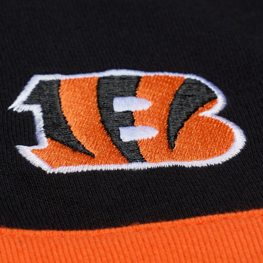 Cincinnati Bengals Women's Cropped Long Sleeve Rugby Polo - Black discount