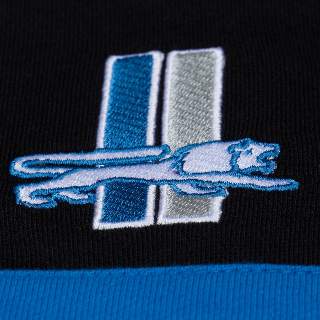 Detroit Lions Women's Cropped Long Sleeve Rugby Polo - Black on sale