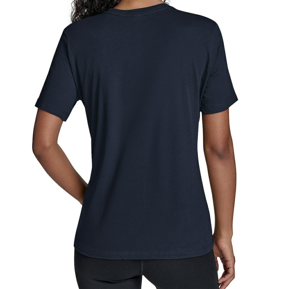 Washington Nationals Starter Women's Groovy Script Team Fitted T-Shirt Navy
