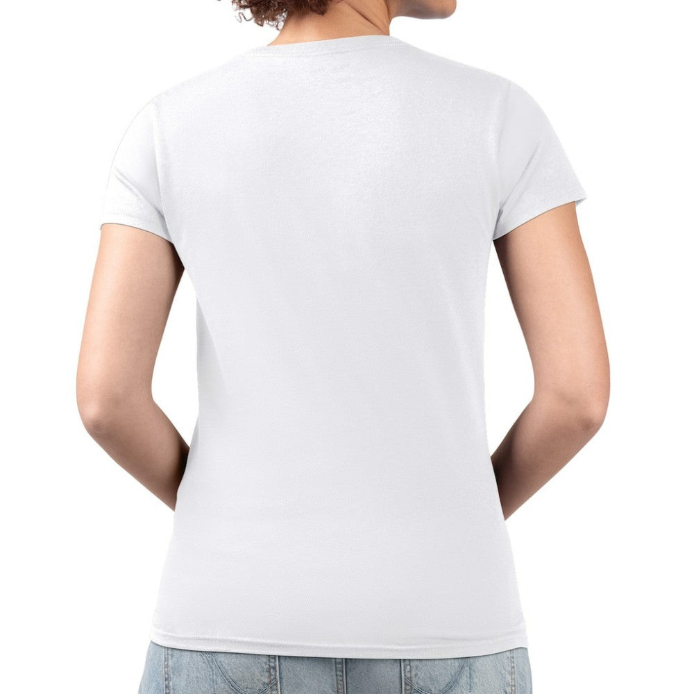 Toronto Blue Jays G-III 4Her by Carl Banks Women's Super-Slim Fit Lightweight Pinstripe Circle V-Neck T-Shirt White