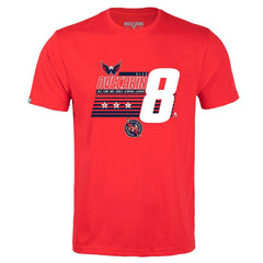 Alexander Ovechkin Washington Capitals Levelwear NHL All-Time Leading Goal Scorer Milestone Stripes Name & Number Richmond T-Shirt - Red T-shirts