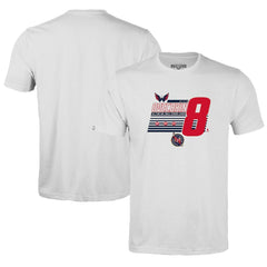 Alexander Ovechkin Washington Capitals Levelwear Youth NHL All-Time Leading Goal Scorer Milestone Stripes Name & Number Little Richmond T-Shirt - White T-shirts