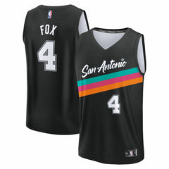 De'Aaron Fox San Antonio Spurs 2025/26 City Edition Fast Break Jersey - Black shop