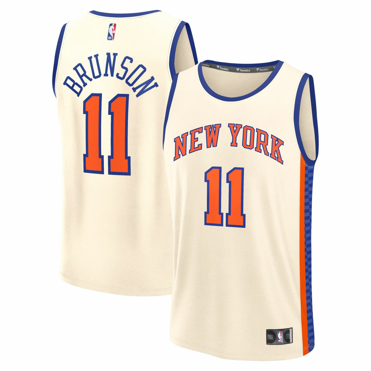 Jalen Brunson New York Knicks 2025/26 City Edition Fast Break Jersey - Cream for sale