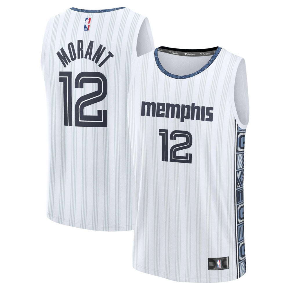 Ja Morant Memphis Grizzlies 2025/26 City Edition Fast Break Jersey - White online