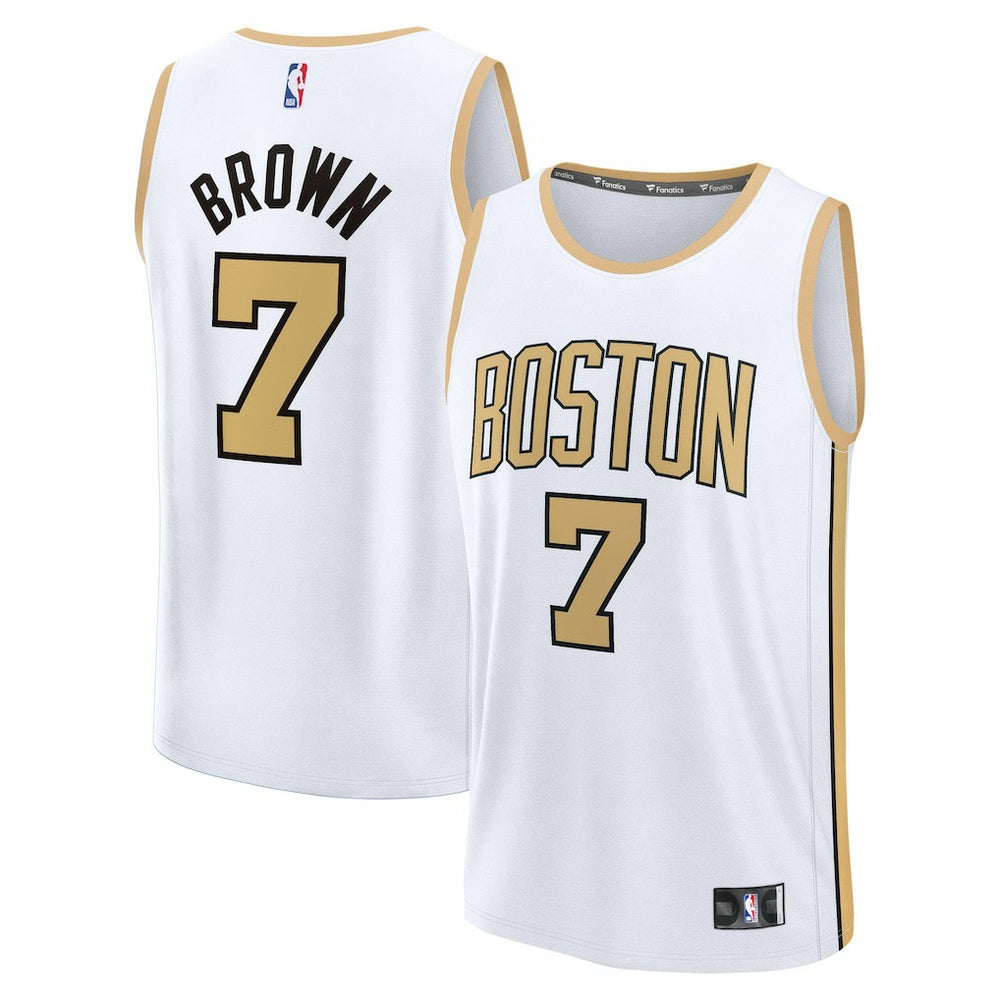 Jaylen Brown Boston Celtics 2025/26 City Edition Fast Break Jersey - White shop