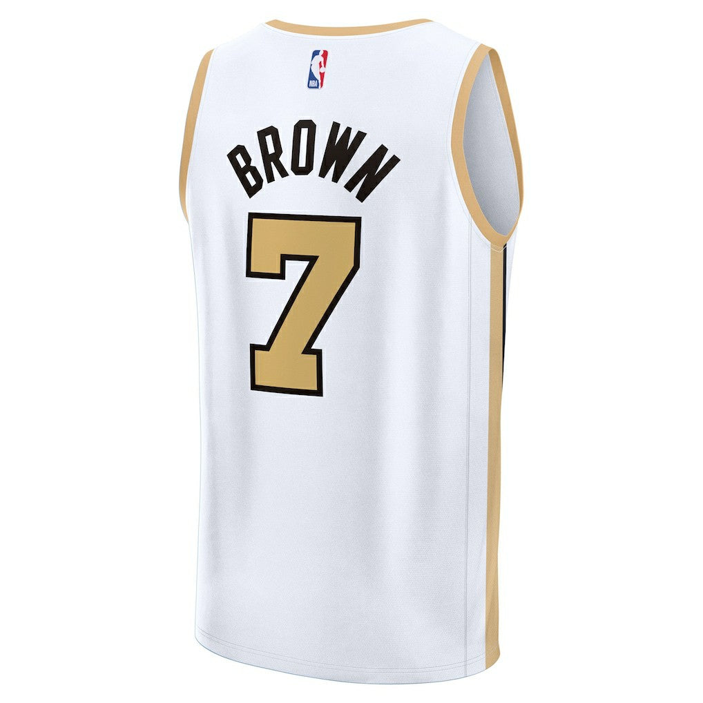 Jaylen Brown Boston Celtics 2025/26 City Edition Fast Break Jersey - White shop