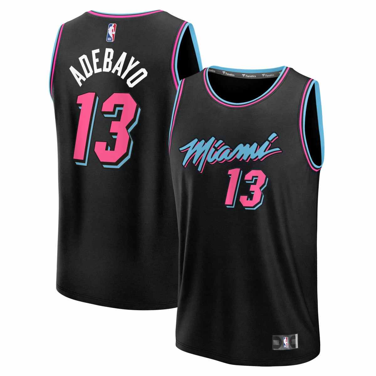 Bam Adebayo Miami Heat Youth 2025/26 City Edition Fast Break Jersey - Black on sale