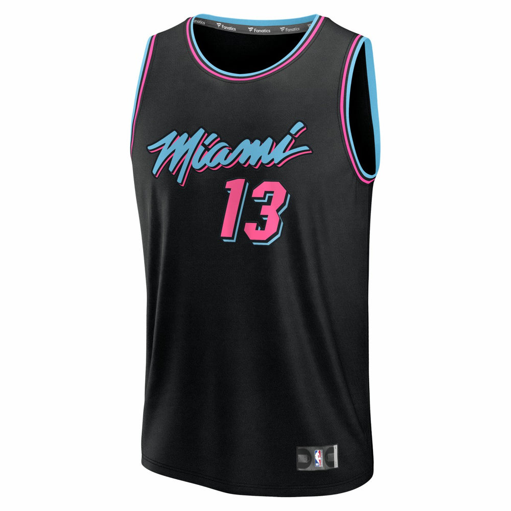Bam Adebayo Miami Heat Youth 2025/26 City Edition Fast Break Jersey - Black on sale