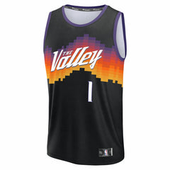 Devin Booker Phoenix Suns Youth 2025/26 City Edition Fast Break Jersey - Black for sale