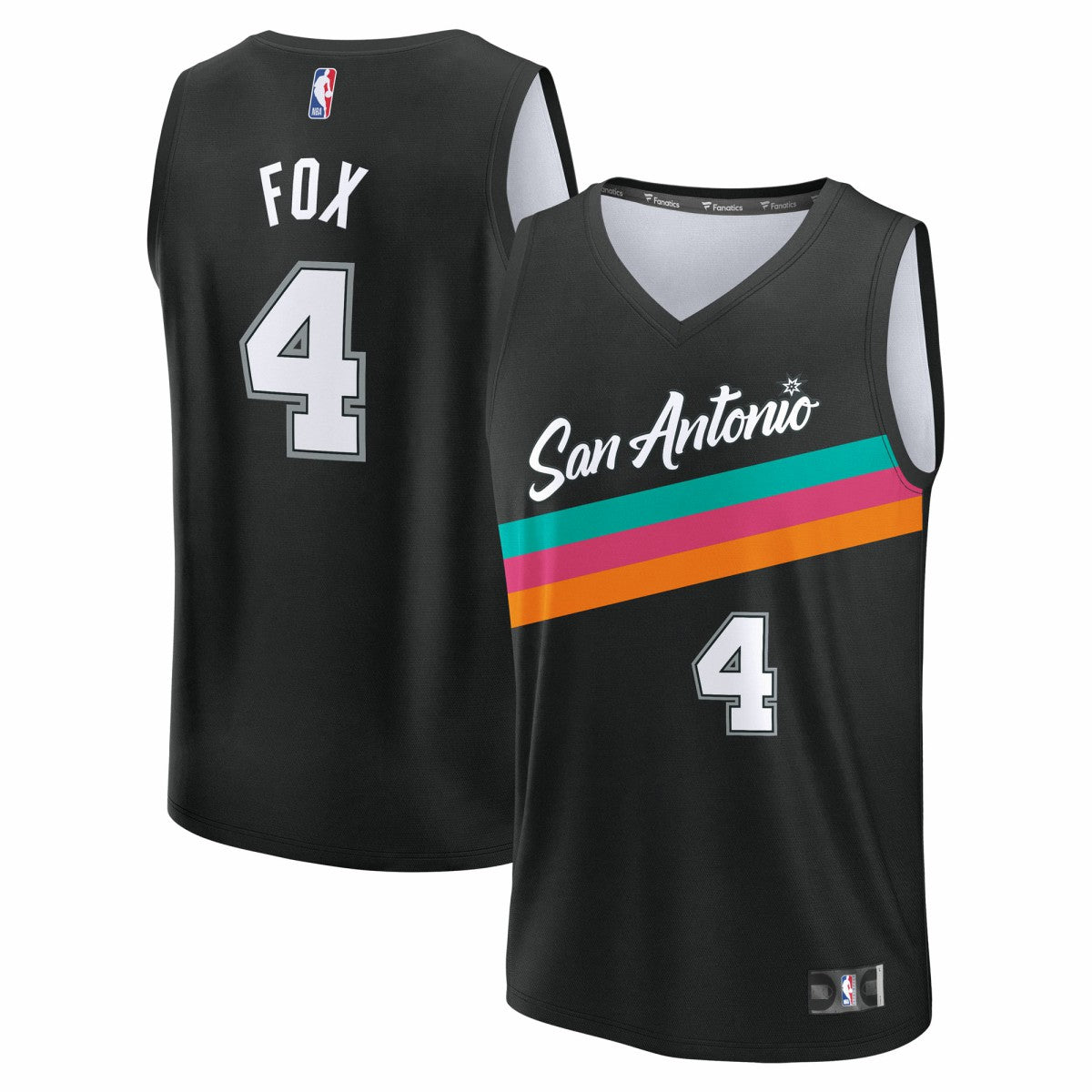 De'Aaron Fox San Antonio Spurs Youth 2025/26 City Edition Fast Break Jersey - Black shop