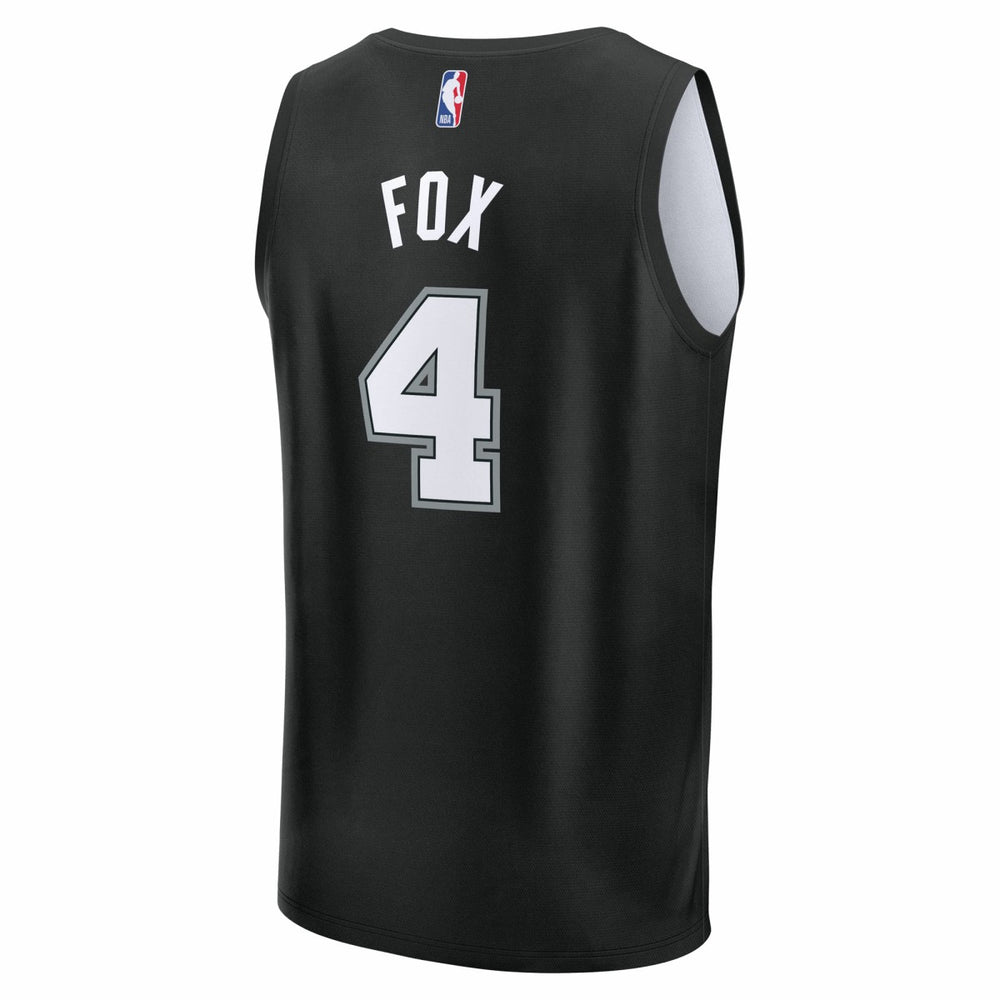 De'Aaron Fox San Antonio Spurs Youth 2025/26 City Edition Fast Break Jersey - Black shop
