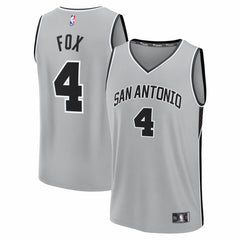 De'Aaron Fox San Antonio Spurs Fast Break Jersey - Statement Edition - Silver on sale