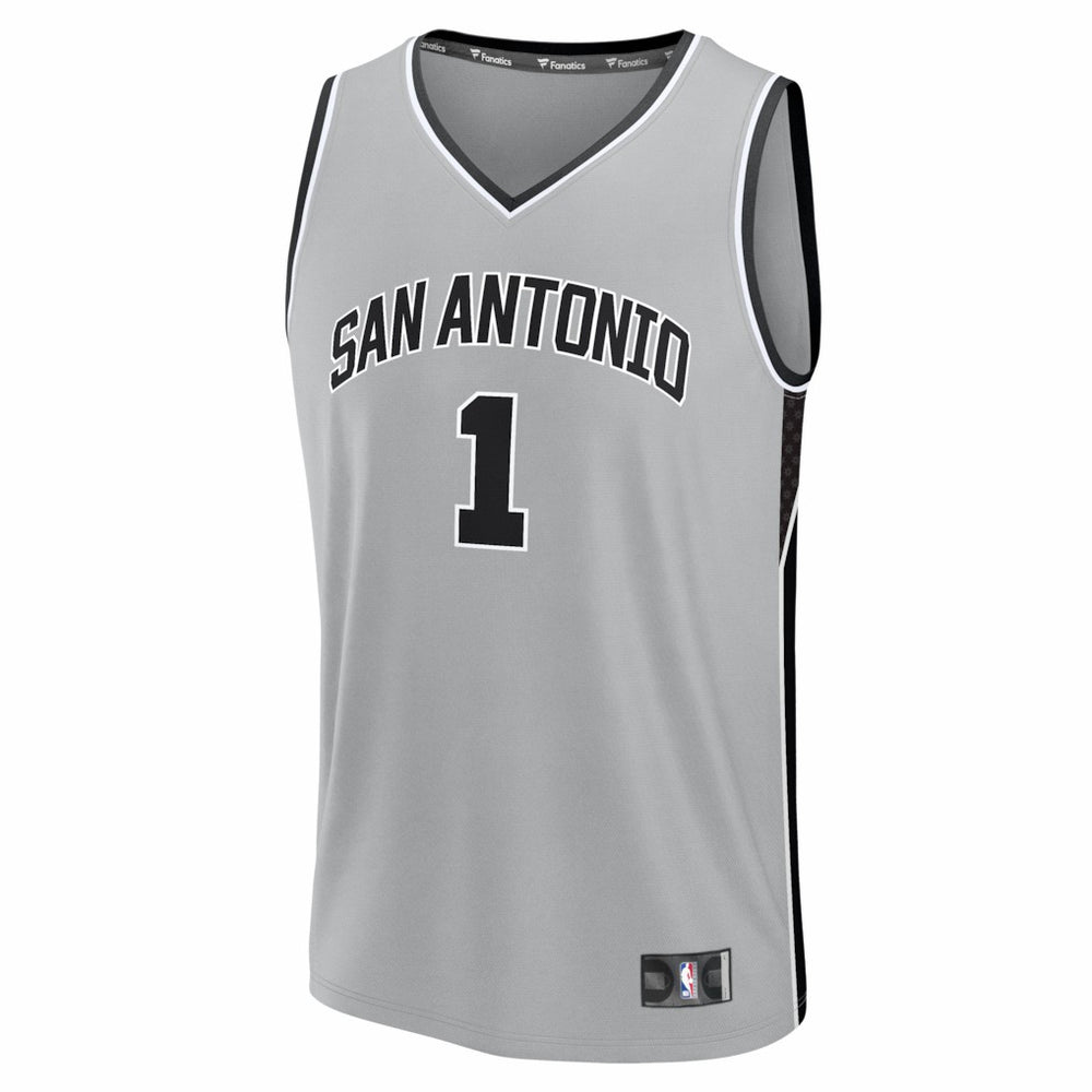 Victor Wembanyama San Antonio Spurs Fast Break Jersey - Statement Edition - Silver online