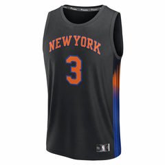 Josh Hart New York Knicks Fast Break Jersey - Statement Edition - Black online