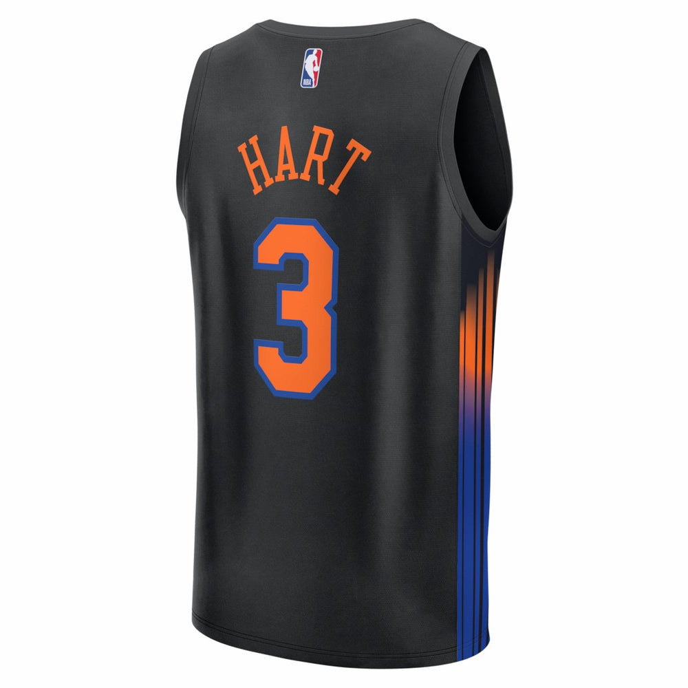 Josh Hart New York Knicks Fast Break Jersey - Statement Edition - Black online