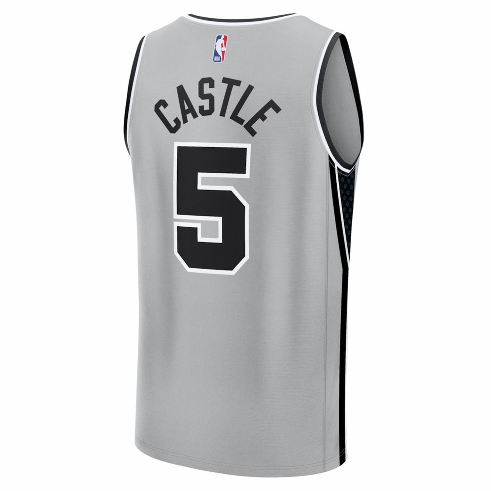Stephon Castle San Antonio Spurs Youth Fast Break Jersey - Statement Edition - Silver outlet