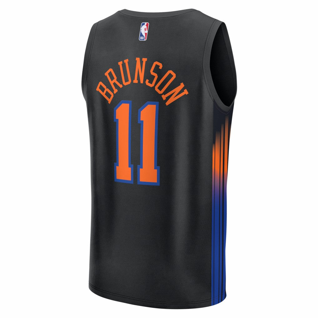 Jalen Brunson New York Knicks Youth Fast Break Jersey - Statement Edition - Black outlet