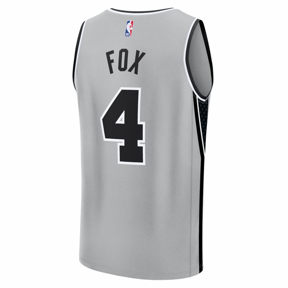 De'Aaron Fox San Antonio Spurs Youth Fast Break Jersey - Statement Edition - Silver discount