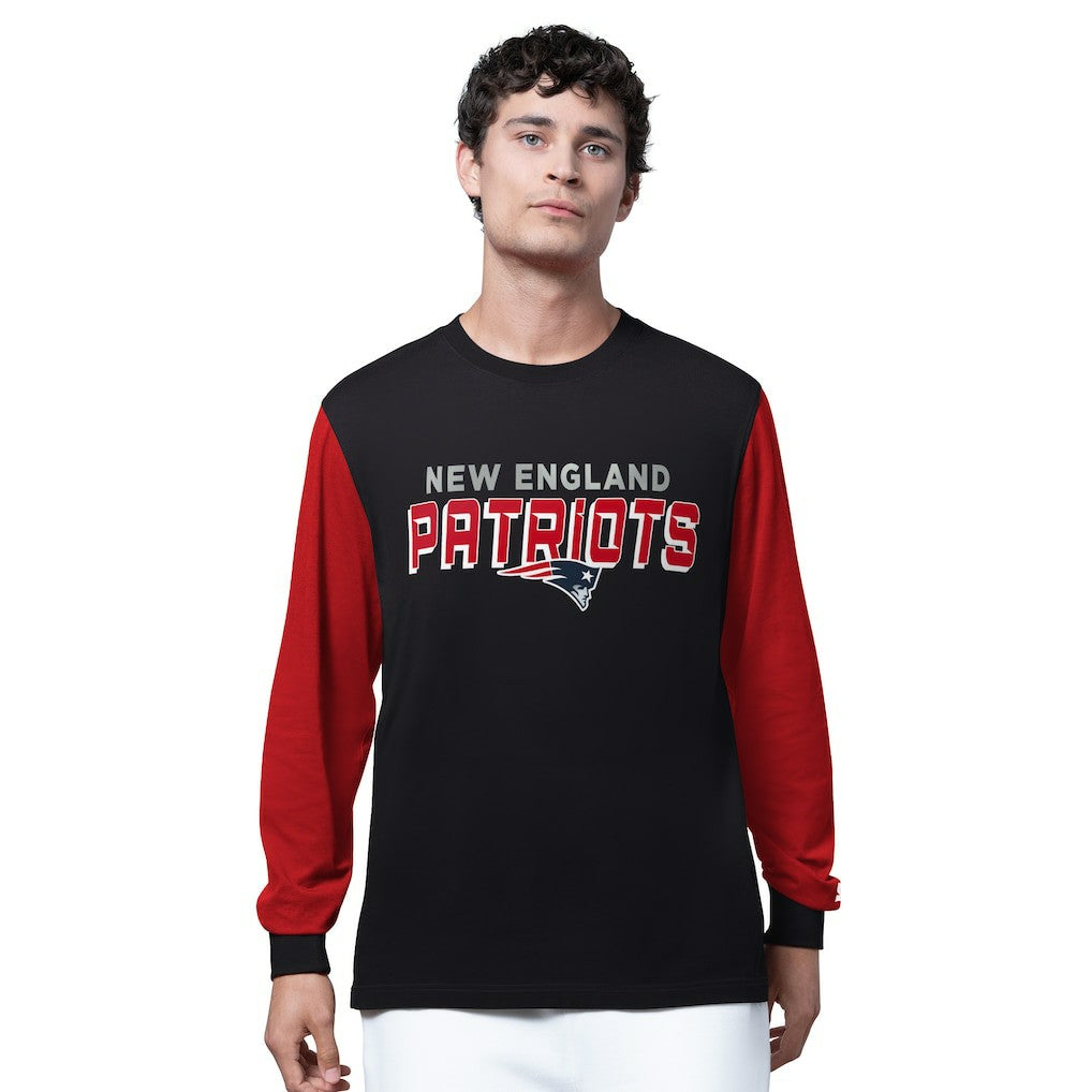 New England Patriots Starter Thursday Night Gridiron Long Sleeve T-Shirt- Black on sale