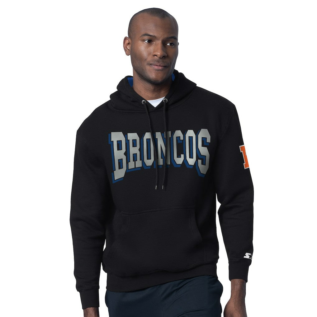 Denver Broncos Starter Thursday Night Gridiron Hoodie with Vintage Logo - Black online