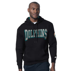 Miami Dolphins Starter Thursday Night Gridiron Hoodie with Vintage Logo - Black on sale