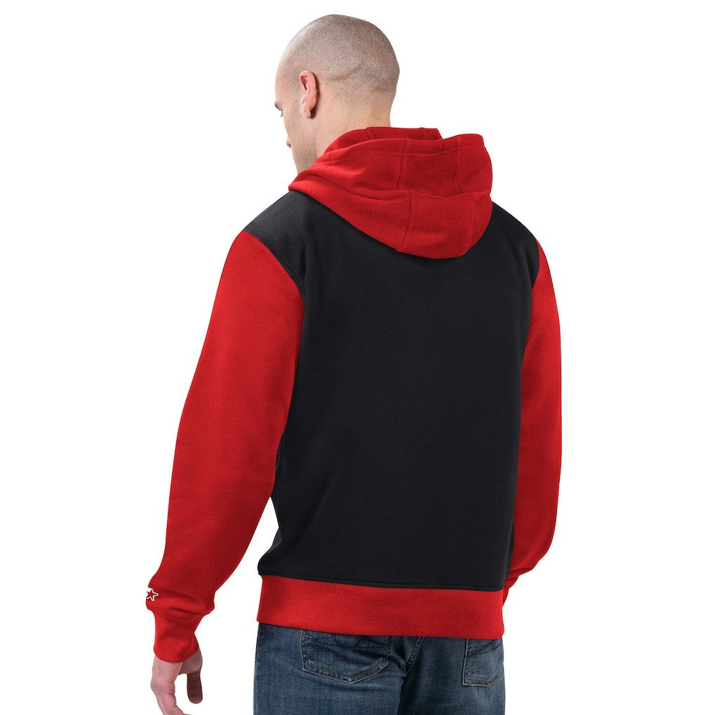 San Francisco 49ers Starter Thursday Night Gridiron Full-Zip Hoodie - Black/Scarlet discount
