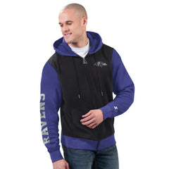 Baltimore Ravens Starter Thursday Night Gridiron Full-Zip Hoodie - Black/Purple for sale