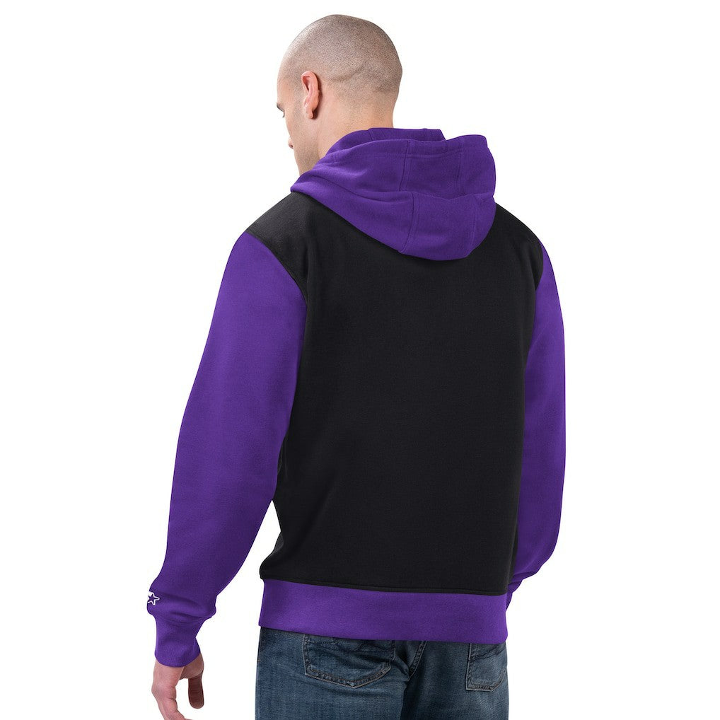 Minnesota Vikings Starter Thursday Night Gridiron Full-Zip Hoodie - Black/Purple for sale