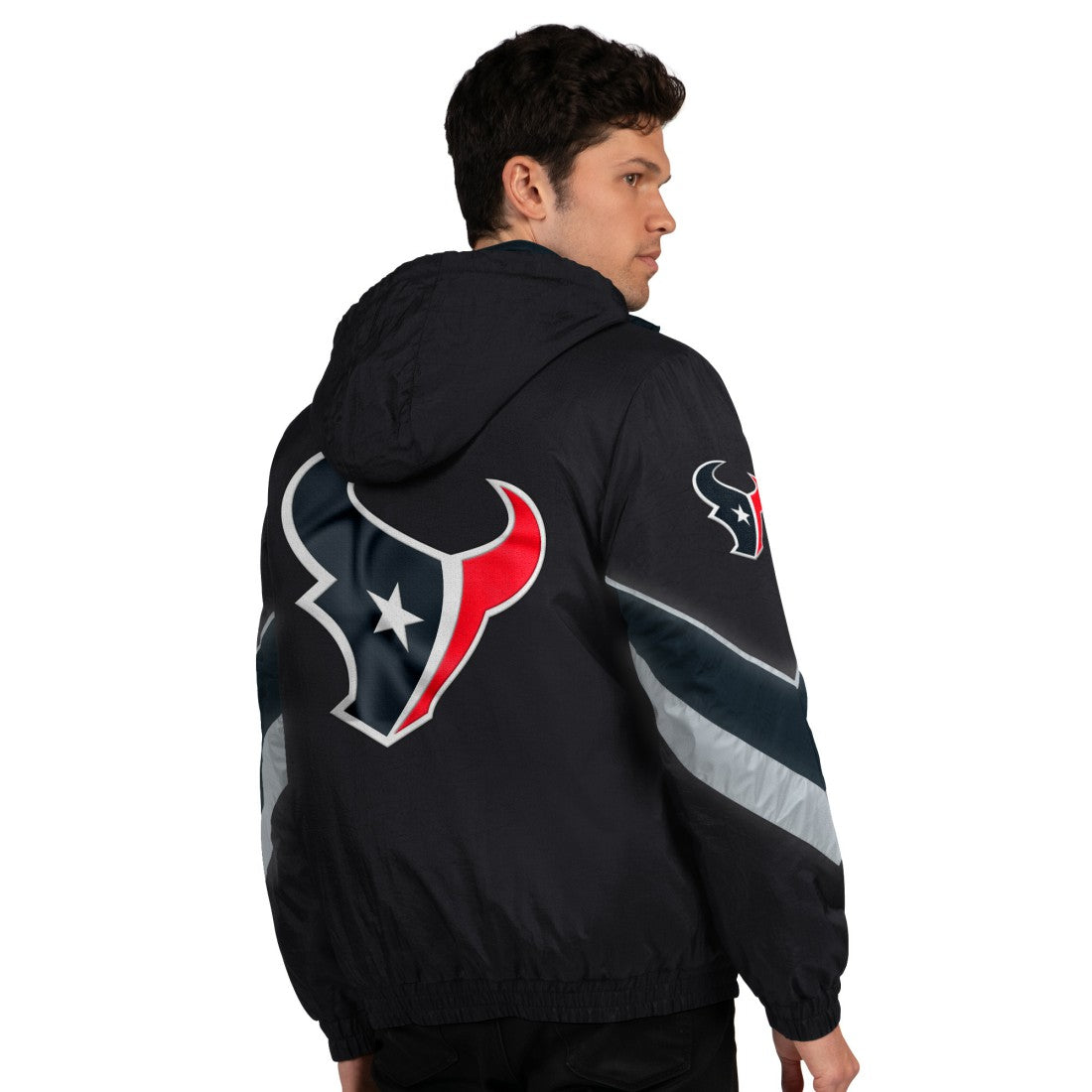 Houston Texans Starter Thursday Night Gridiron Full-Zip Jacket - Black/Navy sale