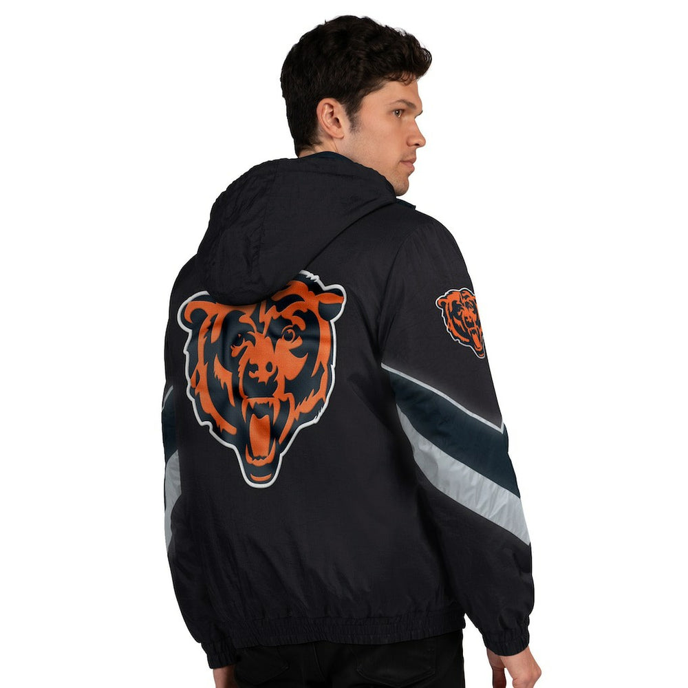 Chicago Bears Starter Thursday Night Gridiron Full-Zip Jacket - Black/Navy cheap