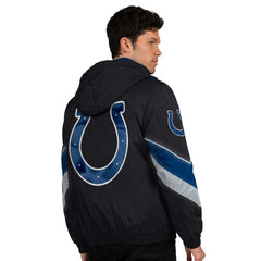 Indianapolis Colts Starter Thursday Night Gridiron Full-Zip Jacket - Black/Royal on sale