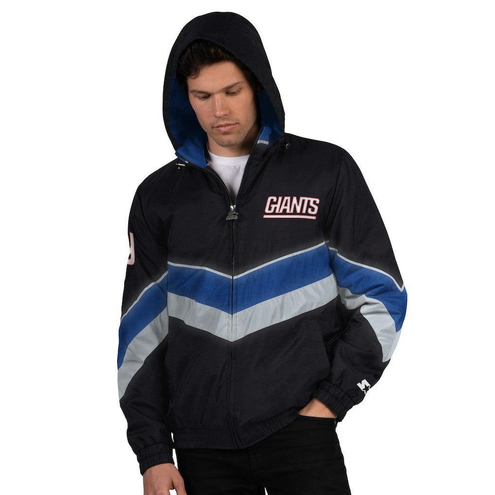 New York Giants Starter Thursday Night Gridiron Full-Zip Jacket - Black/Royal for sale