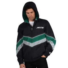 New York Jets Starter Thursday Night Gridiron Full-Zip Jacket - Black/Green for sale
