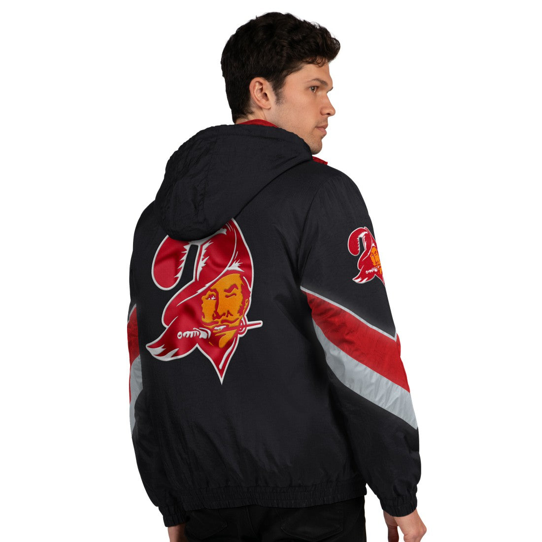 Tampa Bay Buccaneers Starter Thursday Night Gridiron Vintage Logo Full-Zip Hoodie - Black online